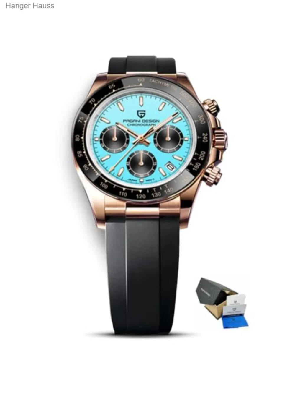 Men's Quartz Chronograph Watch VK63 Movement Stainless Steel